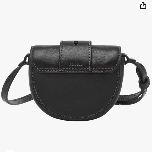 Fossil Women's Harwell Leather Micro Flap Crossbody Purse Handbag for Women - Picture 2 of 3